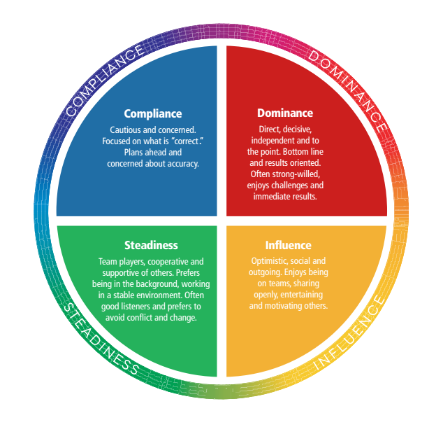 ClientWise DISC assessment visual aid