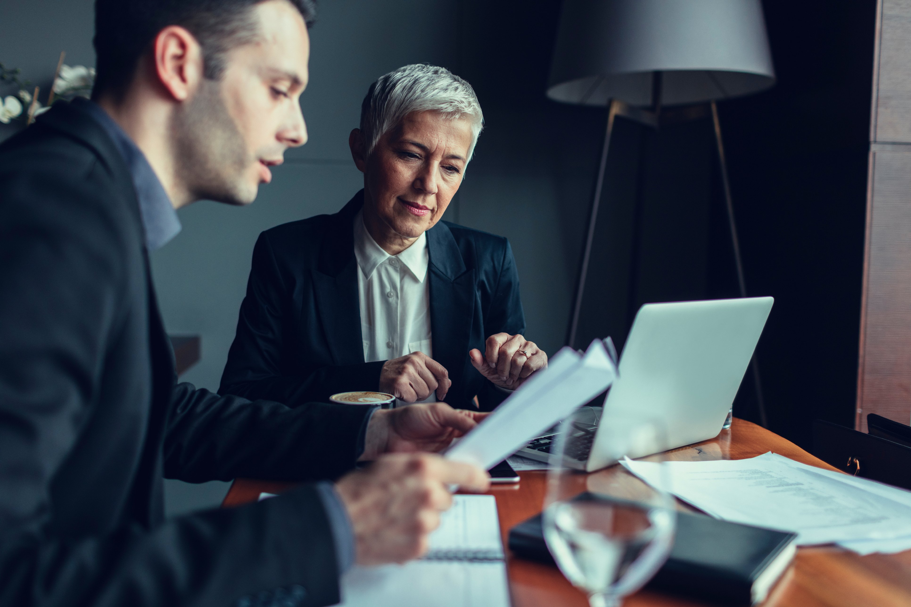 financial advisors reviewing their ClinetWise coaching packets